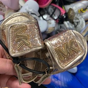 MK Rose Gold Sandals